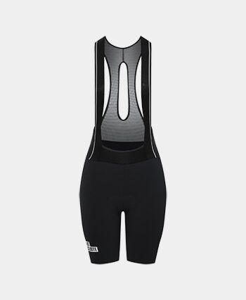 Black Cecile thermal bib shorts, Café Du Cycliste