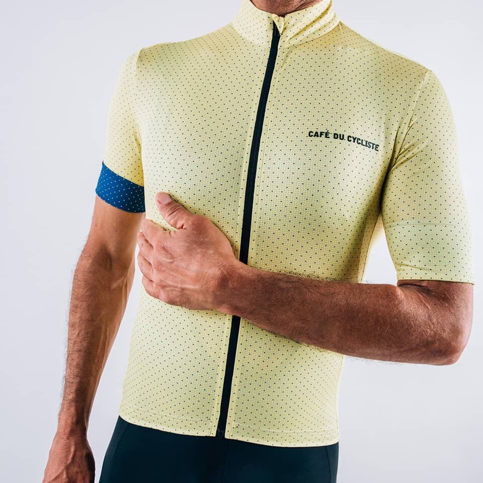 Men's Cycling Jersey Fleurette Lemonade | Café du Cycliste